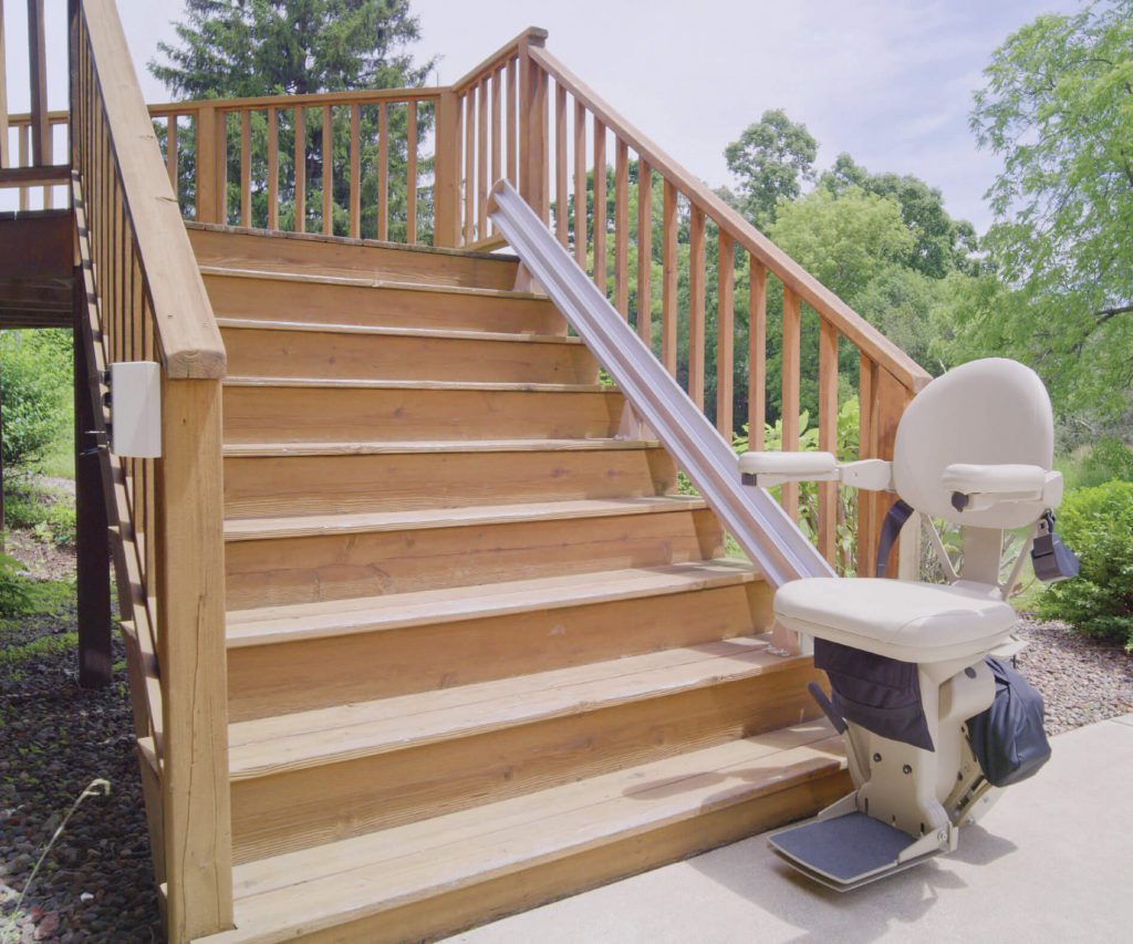 Outdoor Stairlifts - Elite Straight & Curved Lifts